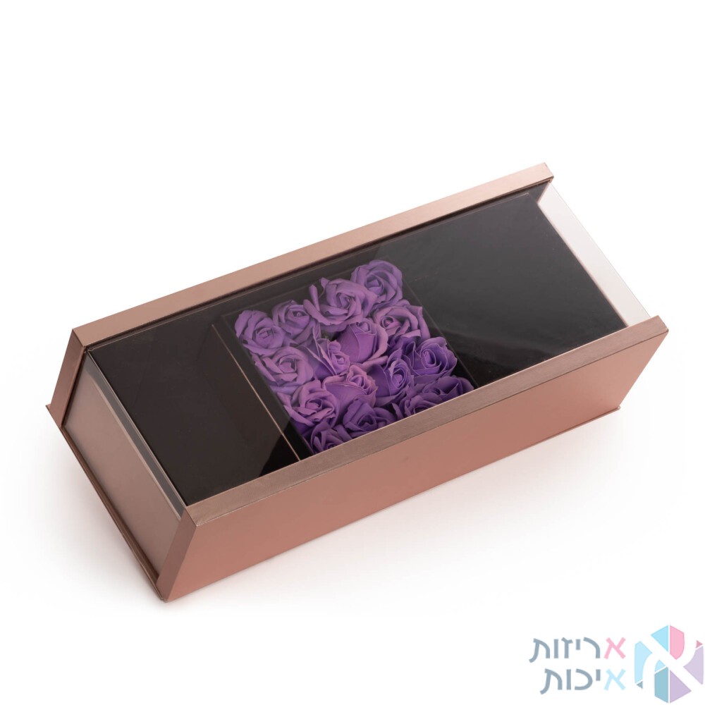 קופסאות לפרחים – קופסת חלוקה יוקרתית מאקריל בצורת מלבן